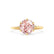 LILLIE - Chatham® Champagne True Sapphire 18k Yellow Gold 6 Prong Knife Edge Solitaire Ring Engagement Ring Lily Arkwright