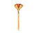 LILLIE - Chatham® Padparadscha Sapphire 18k Yellow Gold 6 Prong Knife Edge Solitaire Ring Engagement Ring Lily Arkwright