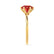 LILLIE - Chatham® Ruby 18k Yellow Gold 6 Prong Knife Edge Solitaire Ring Engagement Ring Lily Arkwright