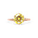 LILLIE - Chatham® Yellow Sapphire 18k Rose Gold 6 Prong Knife Edge Solitaire Ring Engagement Ring Lily Arkwright