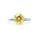 LILLIE - Chatham® Yellow Sapphire 950 Platinum 6 Prong Knife Edge Solitaire Ring Engagement Ring Lily Arkwright
