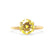 LILLIE - Chatham® Yellow Sapphire 18k Yellow Gold 6 Prong Knife Edge Solitaire Ring Engagement Ring Lily Arkwright