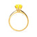 LILLIE - Chatham® Yellow Sapphire 18k Yellow Gold 6 Prong Knife Edge Solitaire Ring Engagement Ring Lily Arkwright