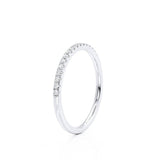 CECELIA - Outlet 1.65mm Micro Pavé Platinum half set Eternity Wedding Band Eternity Lily Arkwright