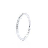 CECELIA - 1.65mm Micro Pavé Platinum Eternity Wedding Band Eternity Lily Arkwright