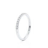 cecelia moissanite lab diamond eternity wedding band comfort fit white gold Lily Arkwright 1