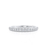 cecelia moissanite lab diamond eternity wedding band comfort fit white gold Lily Arkwright 2