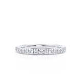 EMBER - Court Pavé 18k White Gold Eternity Wedding Band Eternity Lily Arkwright