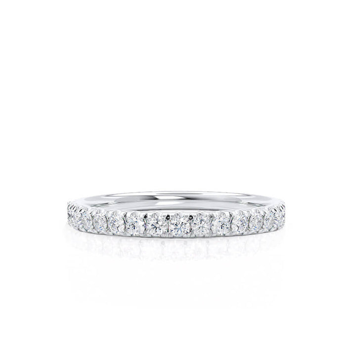 EMBER - Court Pavé Platinum 950 Eternity Wedding Band