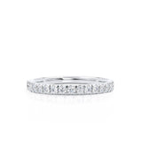 EMBER - 2.20mm Court Pavé Platinum 950 Eternity Wedding Band Eternity Lily Arkwright