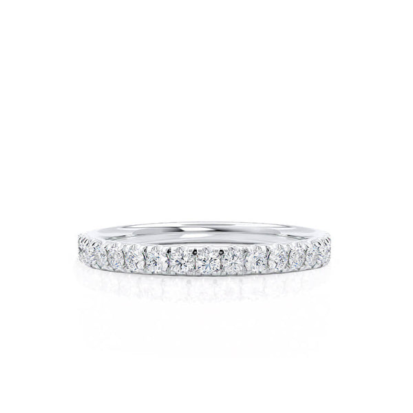 EMBER - 2.00mm Court Pavé Platinum 950 Eternity Wedding Band Eternity Lily Arkwright