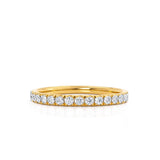 EMBER - Court Pavé 18k Yellow Gold Eternity Wedding Band Eternity Lily Arkwright