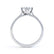 JUNIPER - Round Moissanite 18k White Gold Solitaire Ring Engagement Ring Lily Arkwright
