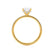LIVELY - Elongated Cushion Moissanite & Diamond 18k Yellow Gold Petite Hidden Halo Pavé Shoulder Set Ring Engagement Ring Lily Arkwright