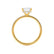 LIVELY - Emerald Lab Diamond & Diamond 18k Yellow Gold Hidden Halo Micro Pavé Shoulder Set Engagement Ring Lily Arkwright