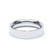 Plain Wedding Band Flat Court Profile 18k White Gold Wedding Bands Lily Arkwright