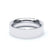 Plain Wedding Band Flat Court Profile 18k White Gold Wedding Bands Lily Arkwright