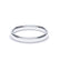 Women's Plain Wedding Band Regular Court Profile 18k White Gold Wedding Bands Lily Arkwright