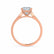 ROSALEE - Princess Moissanite 18k Rose Gold Solitaire Ring Engagement Ring Lily Arkwright