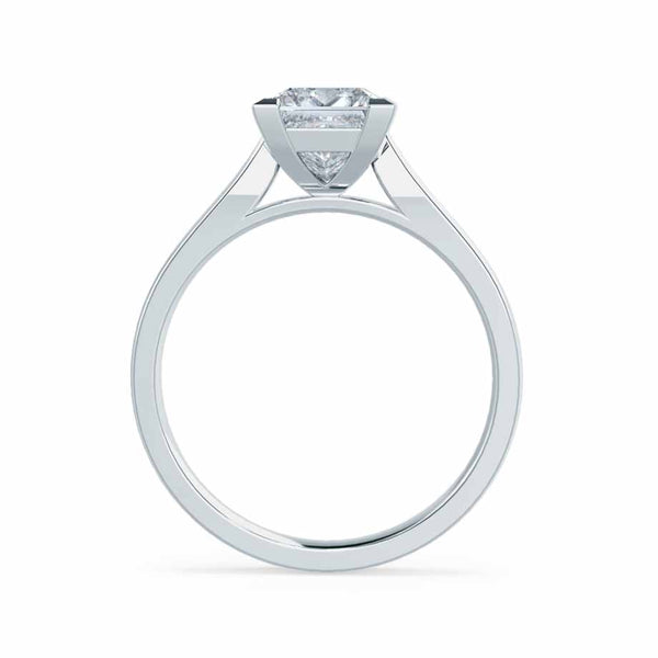 ROSALEE - Outlet 2.30ct Princess Moissanite 950 Platinum Solitaire Ring Engagement Ring Lily Arkwright