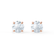 SENA - Round Moissanite 18k Rose Gold Stud Earrings Earrings Lily Arkwright
