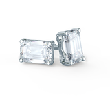 AVIANA - Emerald Moissanite 950 Platinum Emerald Stud Earrings Earrings Lily Arkwright