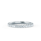 AURELIA - Ex Display Round Moissanite 950 Platinum Pavé Eternity Band Eternity Lily Arkwright