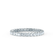 AURELIA - Round Moissanite 18k White Gold Pavé Eternity Band Eternity Lily Arkwright