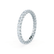 AURELIA - Round Moissanite 18k White Gold Pavé Eternity Band Eternity Lily Arkwright