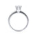 BELLE - Round Moissanite Platinum Shoulder Set Ring Engagement Ring Lily Arkwright