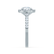 CECILY - Round Moissanite & Diamond Platinum Shoulder Set Ring Engagement Ring Lily Arkwright