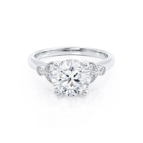 DELILAH - Ready to Ship 0.30ct Brilliant Round Lab Diamond Platinum 950 Petite Solitaire