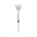 DELILAH - Round Lab Diamond 950 Platinum Shoulder Set Ring Engagement Ring Lily Arkwright