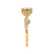 FLEUR - Round Lab Diamond 18k Yellow Gold Shoulder Set Ring Engagement Ring Lily Arkwright