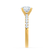 GISELLE - Round Natural Diamond 18k Yellow Gold Solitaire Ring Engagement Ring Lily Arkwright