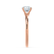 GRACE - Round Natural Diamond 18k Rose Gold Solitaire Ring Engagement Ring Lily Arkwright