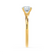 GRACE - Round Natural Diamond 18k Yellow Gold Solitaire Ring Engagement Ring Lily Arkwright