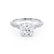 HONOR - Round Lab Diamond 950 Platinum Shoulder Set Ring Engagement Ring Lily Arkwright