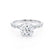 HOPE - Round Lab Diamond 950 Platinum Shoulder Set Ring Engagement Ring Lily Arkwright