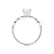 HOPE - Round Lab Diamond 950 Platinum Shoulder Set Ring Engagement Ring Lily Arkwright