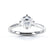 JUNIPER - Round Moissanite 950 Platinum Solitaire Ring Engagement Ring Lily Arkwright