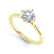 JUNIPER - Round Moissanite 18k Yellow Gold Solitaire Ring Engagement Ring Lily Arkwright