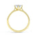 JUNIPER - Round Moissanite 18k Yellow Gold Solitaire Ring Engagement Ring Lily Arkwright