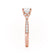 LILIANA - Round Lab Diamond 18k Rose Gold Shoulder Set Ring Engagement Ring Lily Arkwright