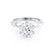 SERENA - Round Natural Diamond Platinum Solitaire Engagement Ring Lily Arkwright