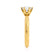 SERENA - Round Natural Diamond 18k Yellow Gold Solitaire Engagement Ring Lily Arkwright