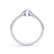 LISETTE - Ex Display 0.94ct Pear Moissanite & Diamond 18k White Gold Solitaire Ring Engagement Ring Lily Arkwright