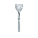LORELLA - Round Moissanite 950 Platinum Trilogy Ring Engagement Ring Lily Arkwright