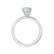 IRIS - Asscher Moissanite 950 Platinum Petite Channel Set Ring Engagement Ring Lily Arkwright