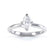RAVEN - Marquise Moissanite 950 Platinum Twist Solitaire Ring Engagement Ring Lily Arkwright